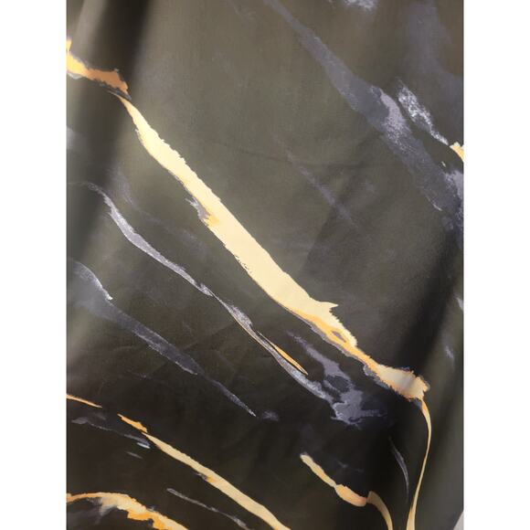 BP+Fang Med Black Beige Peach Y2K Stripe‎ Slip Midi Dress Boho Whimsigoth Fairy - Picture 3 of 6